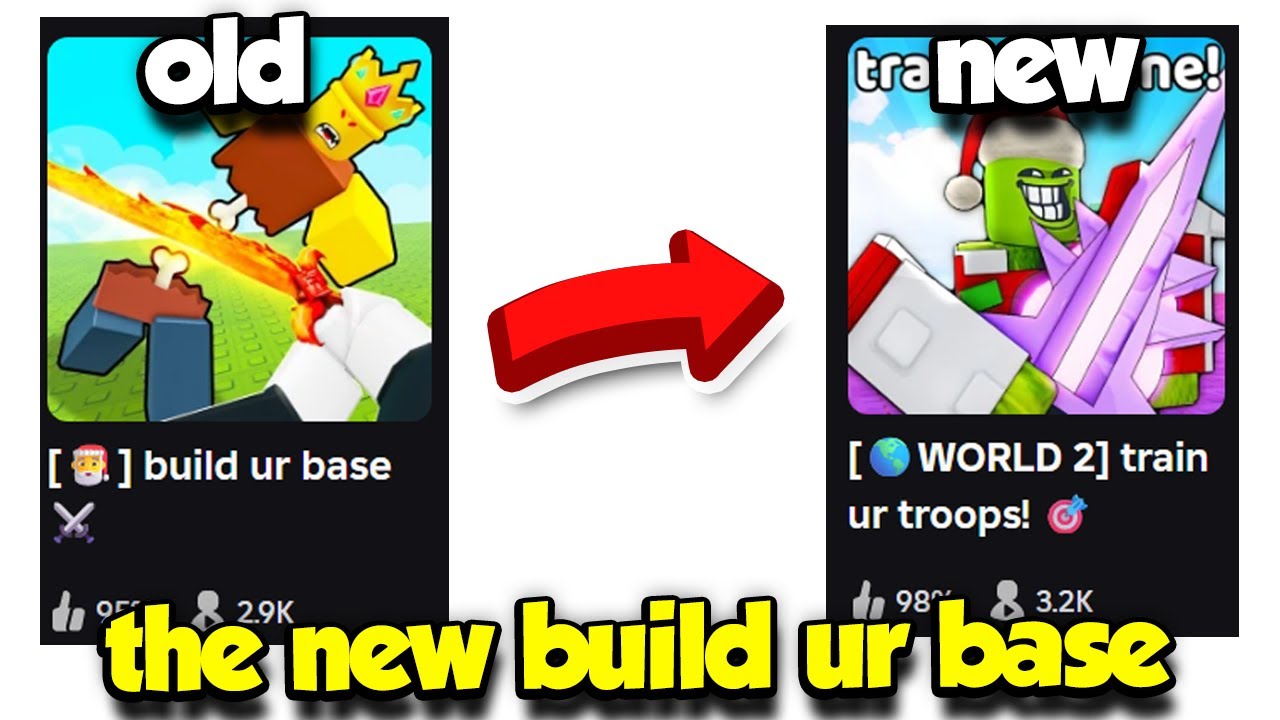 I FOUND THE NEW BUILD UR BASE GAME ON ROBLOX