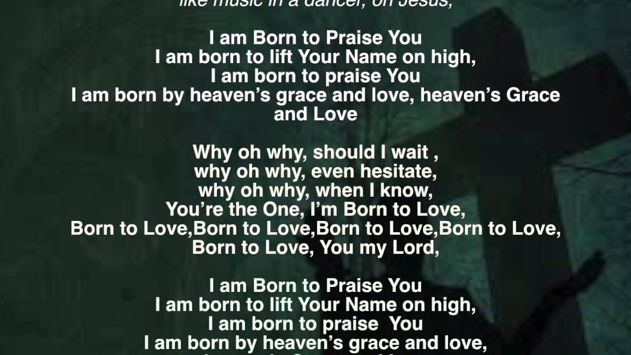 Born to Praise YOU (music and lyrics by Anthony J. Diomede ...