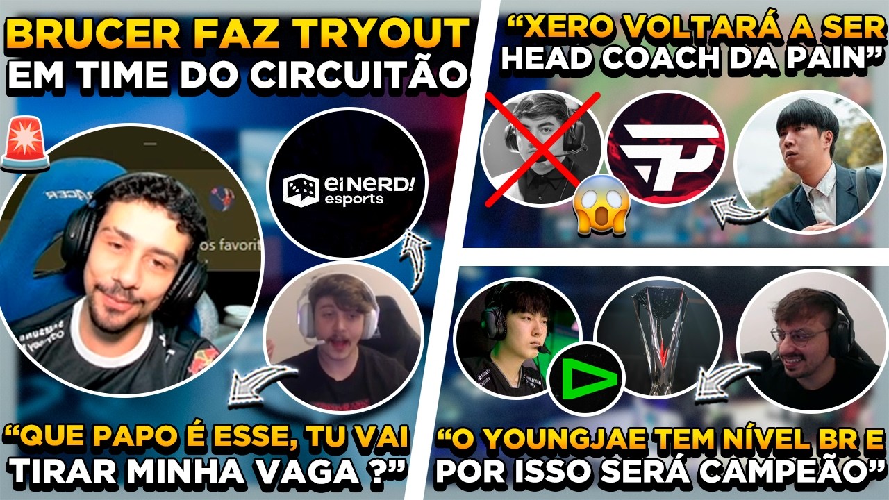 🚨 BOMBA ! BRUCER DE VOLTA AO COMPETITIVO ! XERO DE VOLTA NA PAIN ? TURTLE SE EXPLICA SOBRE YOUNGJAE