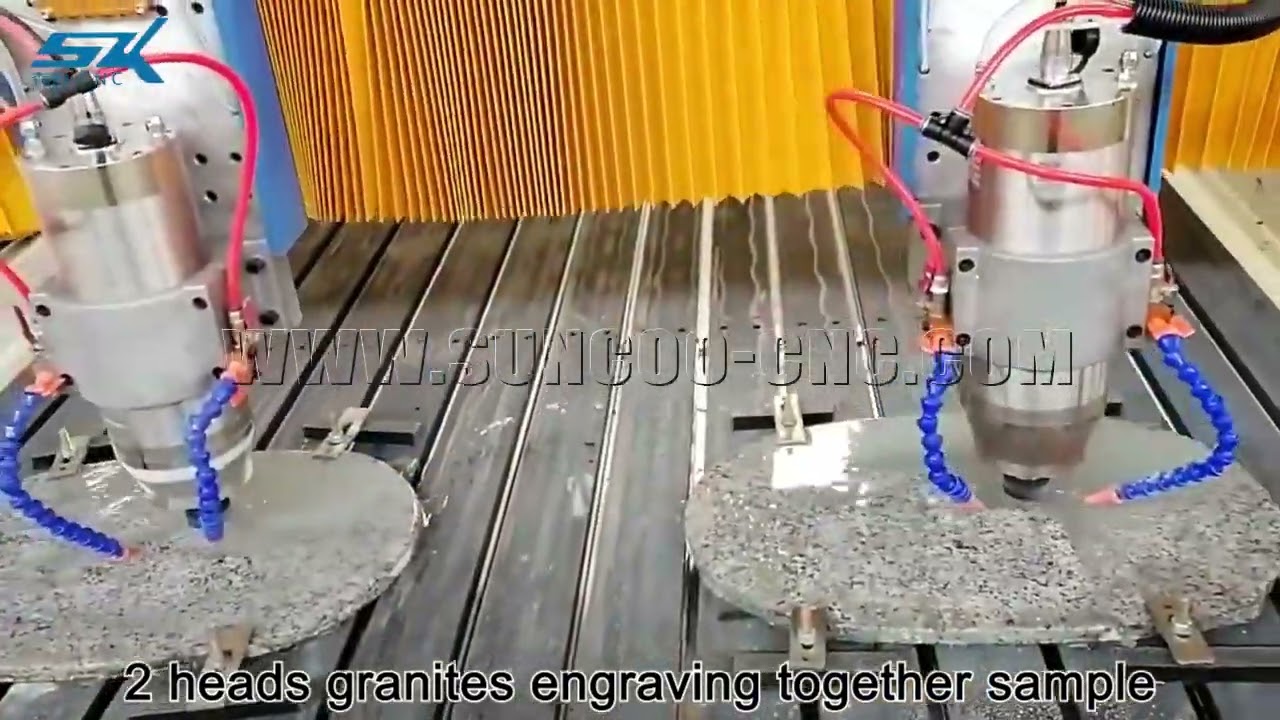double head stone carving cnc router machine