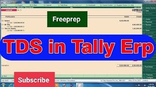 Learn TDS with TALLY - Simple