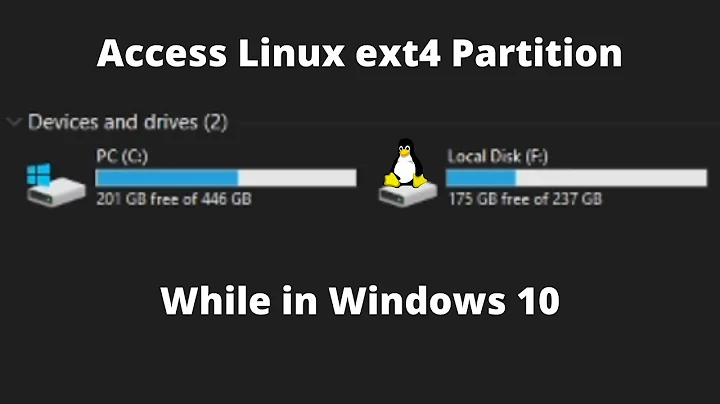 How To Access ext4 Linux Partitions and Drives on Windows 10