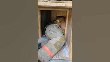 Firefighter I students being introduced to our confined space maze. #volunteerfirefighter