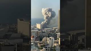 #URGENTE - Explosão é registrada próxima ao porto de Beirut, no Líbano. #G1