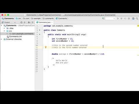 6. Comments in Java