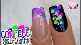 Como APLICAR CONFETTI en GEL y ACRÍLICO - thptnganamst.edu.vn