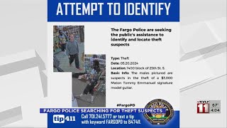Fargo police are asking for help locating two theft suspects