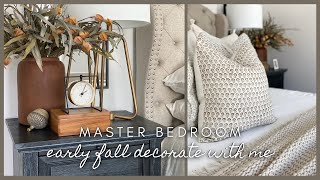 Master bedroom | Early Fall Decorate with me