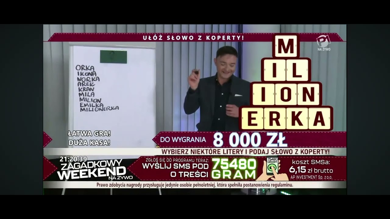 Milionerka! ;) Zagadkowy Weekend 5.01.24