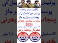 Punjab Police New Jobs Update #NewGovtJobs