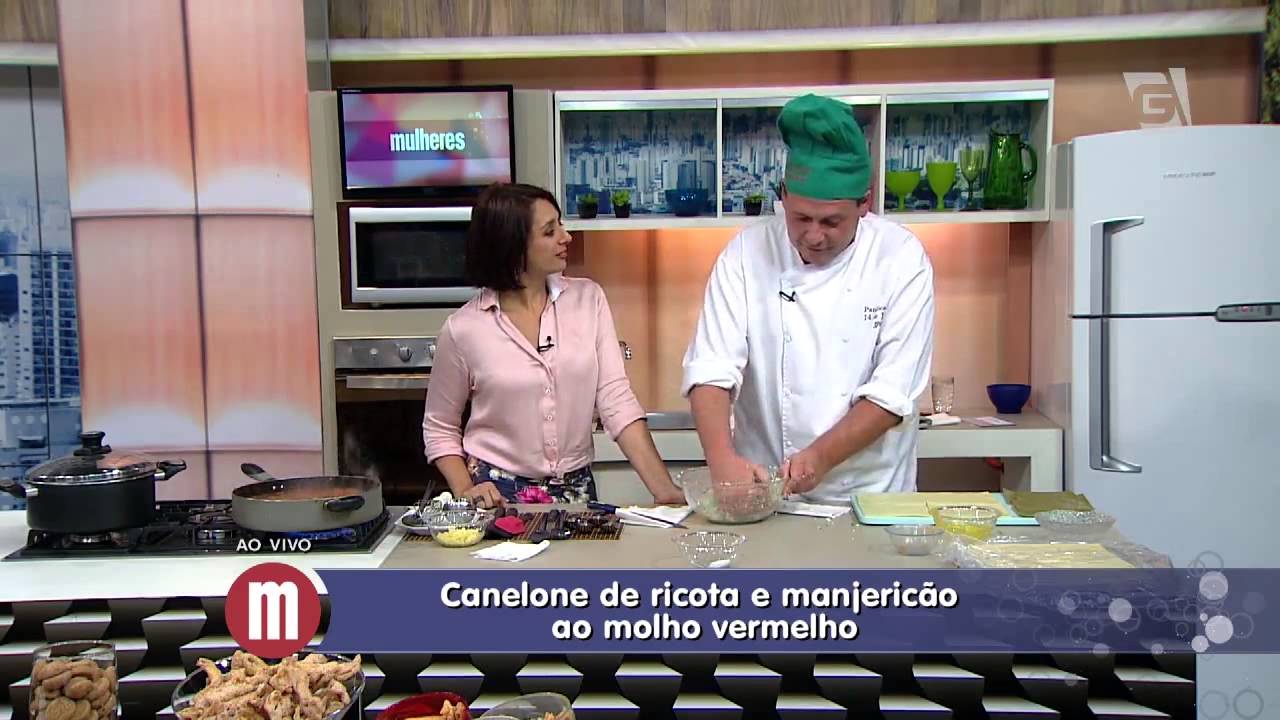 Mulheres - Canelone de Ricota e Manjericão ao molho vermelho (07/10/14)