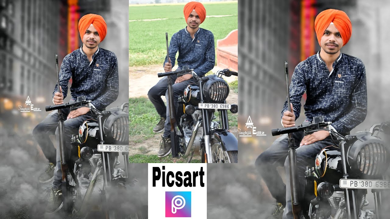 Bike manipulation editing tutorial in picsart bike lover editing