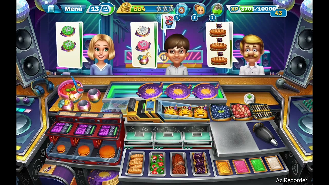 COOKING FEVER  PALACIO FESTIVO TODO DESBLOQUEADO NIVEL 40  3🌟🌟🌟 #cookingfever #restaurante