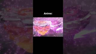 What If Anime VS Reality: Ragna Rage VS Bahamut Blitz!? Kurosu One VS Nine - Beyblade X #shorts