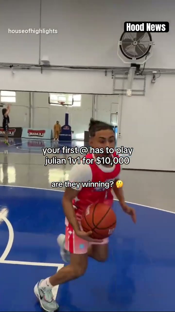Are they winning? #hoodnews #juliannewman #basketball #sports #dribbling #omg #how #wow #viralvideo