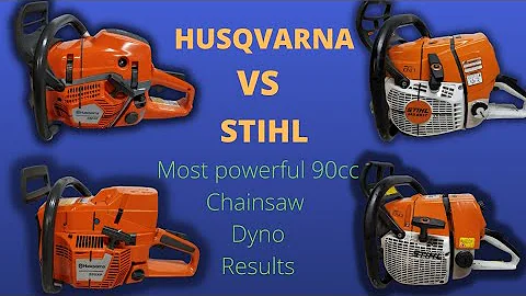 592xp!  Most powerful 90cc Chainsaw? Husqvarna vs Stihl