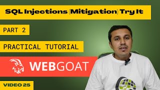 webgoat sql injection mitigation Try It Writing safe code || webgoat tutorial || Cyber World Hindi