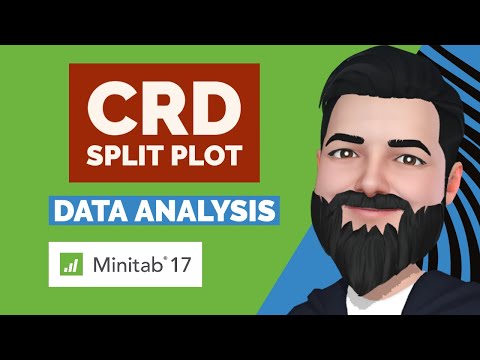 CRD with Split Plot Arrangement- Data Analysis in Minitab 17 - Dr. Rizwan Maqbool