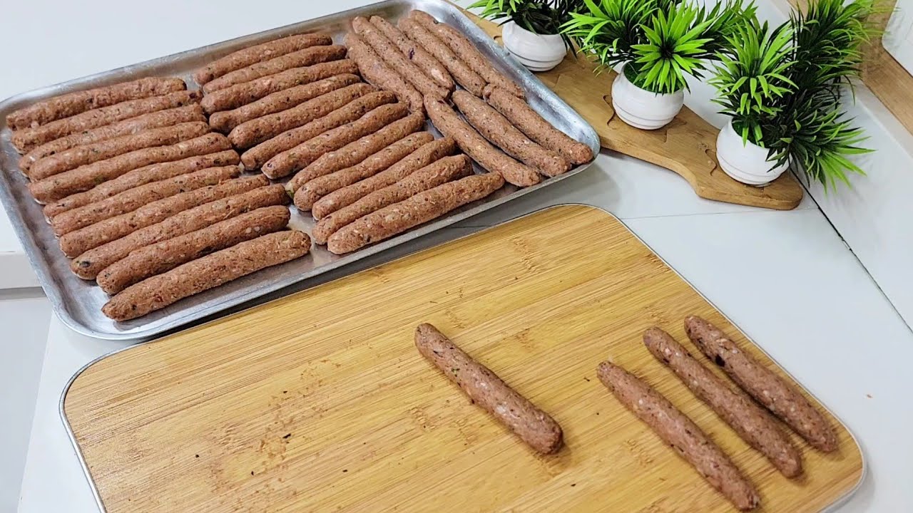 كيلو لحمه عملت  50صوباع كفته ❓️الطاسه السريعه بدون فرن هتاكلو وهتخرنو كميات رهيبه وسر الصنعه👌