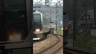EF66レール貨物vs321系普通京都行き 無言の戦い / 閃光のハサウェイ
