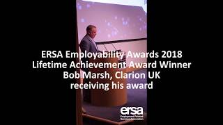 ERSA Employability Awards 2018 Lifetime Award Winner Bob Marsh