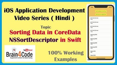 Sorting Data in CoreData with NSSortDescriptor in Swift 5 XCode | Easiest Way to Sort CoreData.
