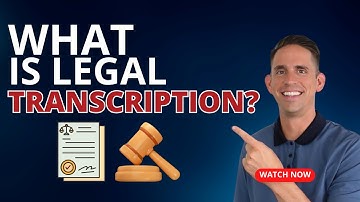 What is Legal Transcription PLUS 3 Examples || SpeakWrite Transcription Services