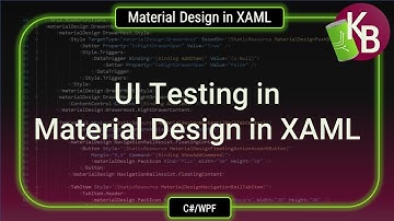 UI Testing in Material Design in XAML