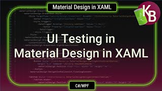 UI Testing in Material Design in XAML