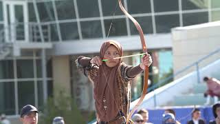 International Traditional Archery Tournament in Kazakhstan 2023. Woman's Final (Zhamby target). screenshot 2