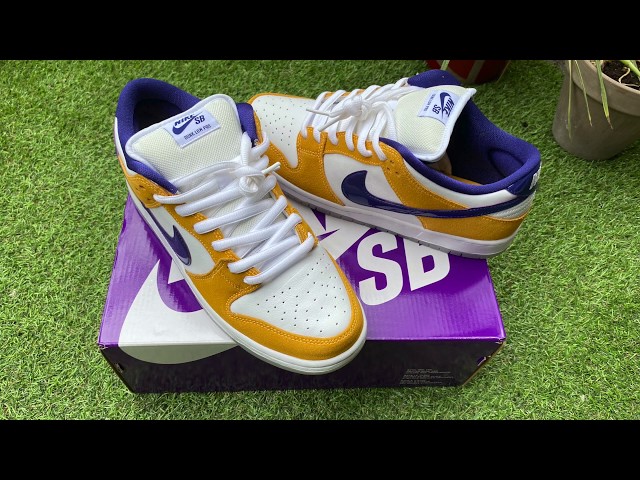 Nike SB Dunk Laser Orange close look / on feet !!!! - YouTube
