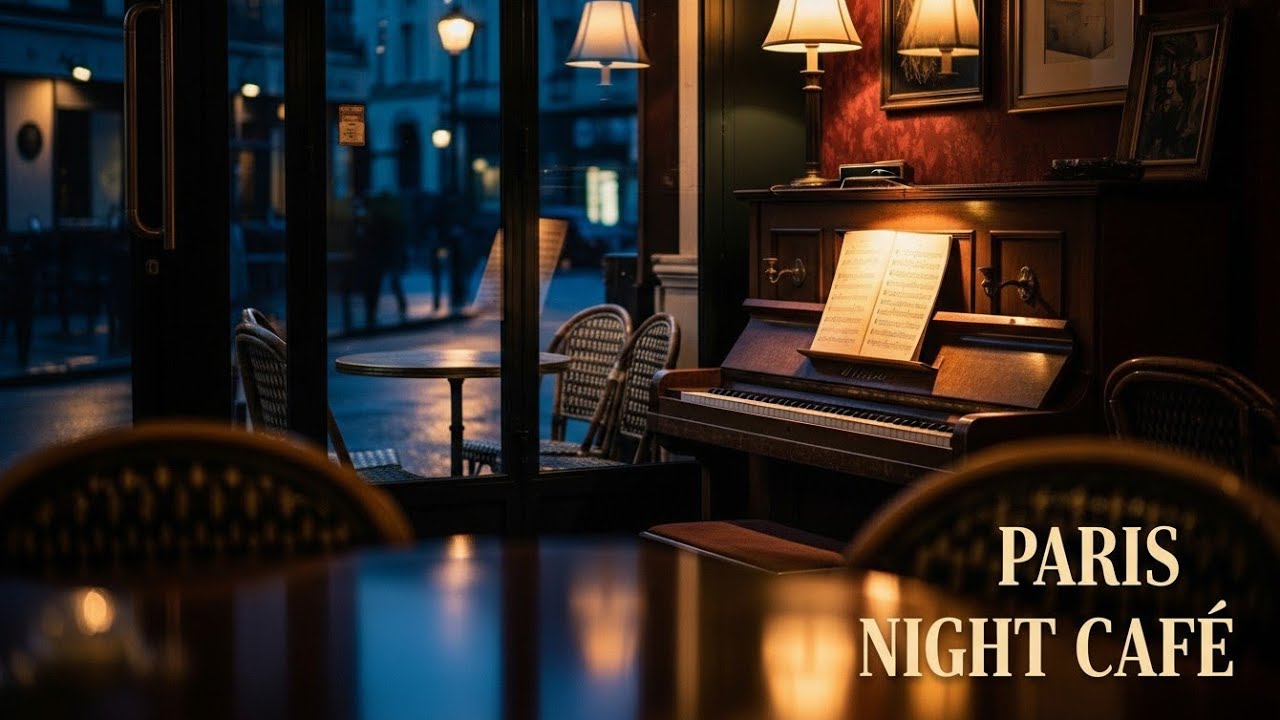 Paris Night Café | Cozy Piano Music for Relax & Study