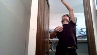 One arm pull up (pinkie finger) not perfect form