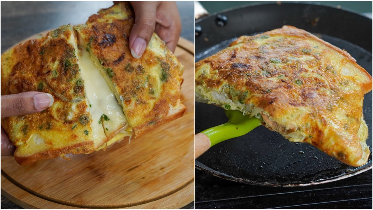 10 Minutes Egg Bread Breakfast Recipe Bread Egg Recipe Breakfast Recipe YouTube