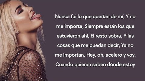 Lali - NO ME IMPORTA (lyrics)