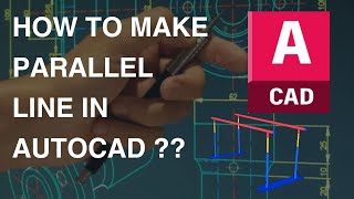 How make parallel lines in AutoCAD ?? here is the fastest way to do it !!