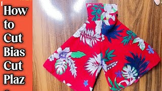 Full Gher Umbrella Palazzo Cutting for Beginners | How to Cut Bias Cut Plazo @DollyFatima