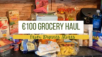 What €100 worth of groceries looks like in 2022 | Food haul | grocery shopping | dunnes food shop