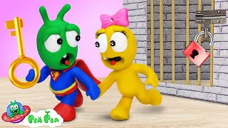 Superhero Pea Pea Saves His Friend | Kids learn Good Behavior - Cartoon for kids