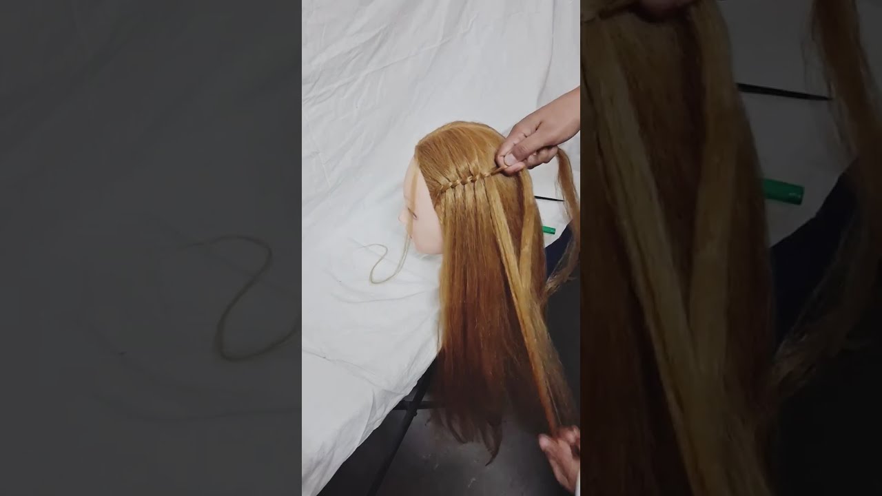 5 - minute Waterfall hairstyle....