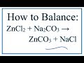 Balancing Chemical Equations Practice