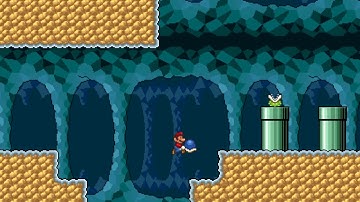 Super Mario Bros. X (SMBX) Custom Level - Cool Caverns