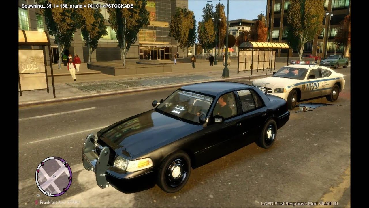 GTA 4:EFLC - unmarked NYPD patroling, amazing graphics !