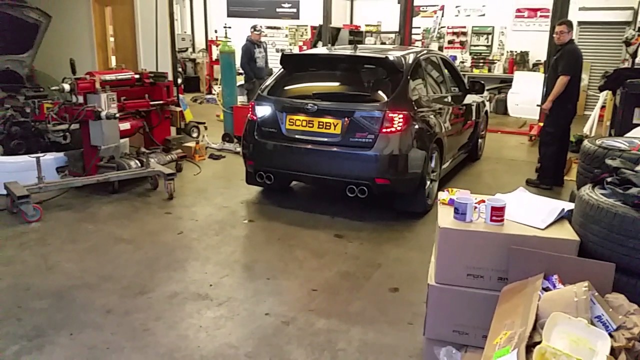 Subaru impreza STI 330s , resonator removed. YouTube