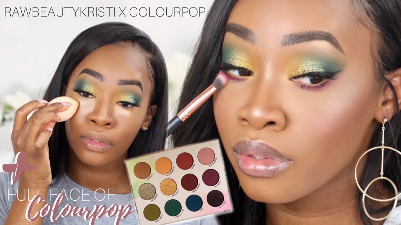 RawBeautyKristi X Colourpop TUTORIAL + Full Face of COLOURPOP | Maya Galore