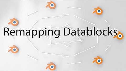 Remapping Datablocks - Blender Project Glue Addon