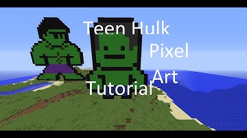 Minecraft: EASY- Pixel Art (Teenage) Hulk (8-Bit)