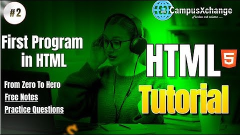 First Program in HTML