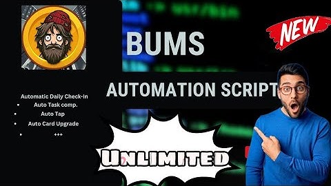 Bums Bot New script | Bums new Hack | Termux | Unlimited coin | Notpixel script | #bums