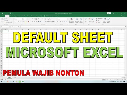 Video: Berapa banyak lembar yang ada secara default saat kita membuat file Excel baru?